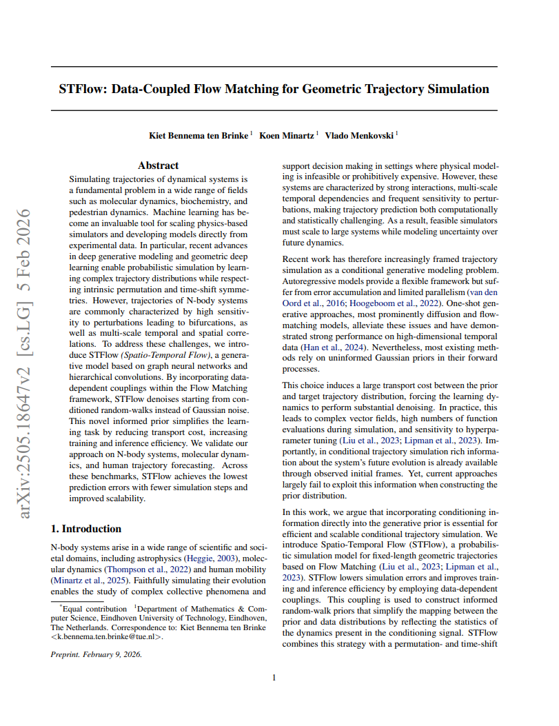 Thumbnail for STFlow: Data-Coupled Flow Matching for Geometric Trajectory Simulation